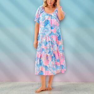 LILLY PULITZER Women's Zemini Maxi Dress Cover-up XL